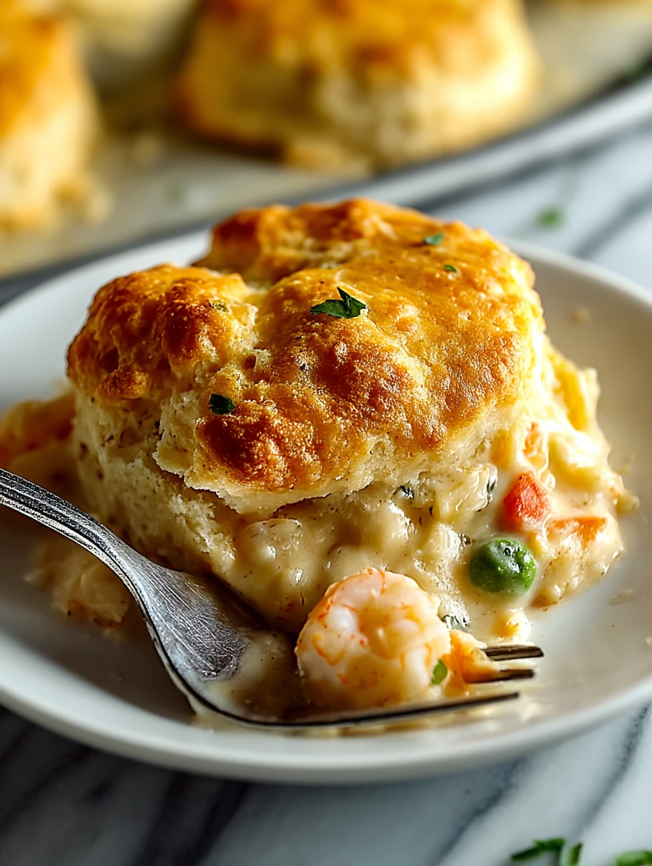 Cheddar Bay Biscuit Seafood Pot Pie