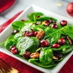 Delicious Christmas Cranberry Spinach Salad