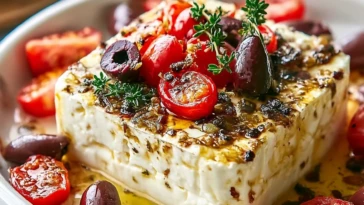 Mediterranean Baked Feta Appetizer