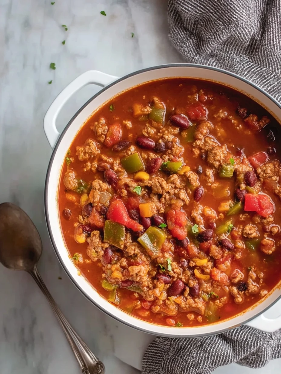 Hearty Turkey Vegetable Chili