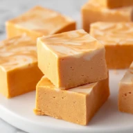 White Chocolate Pumpkin Fudge
