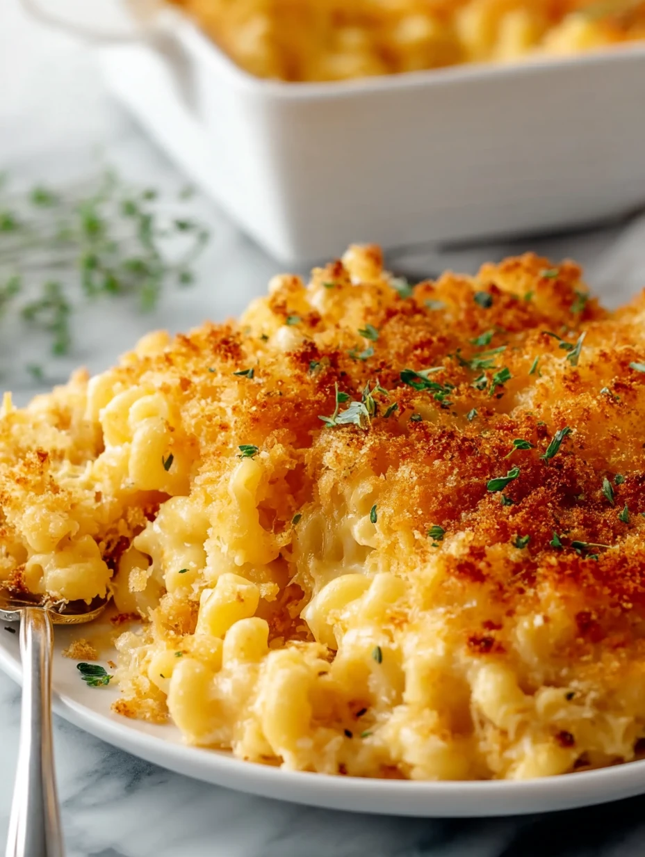 Crunchy Baked Mac and Cheese
