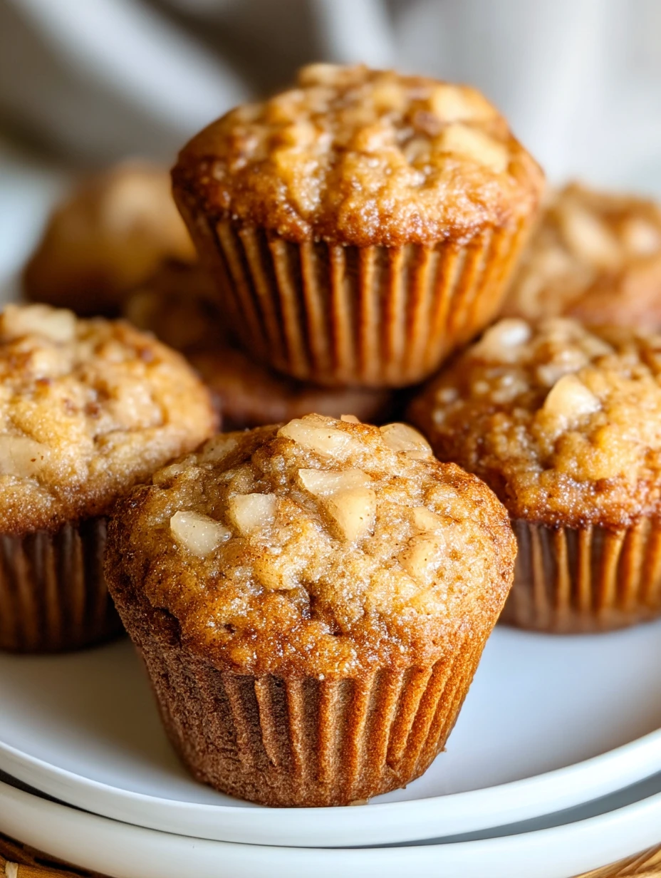 Apple Cinnamon Greek Yogurt Muffins