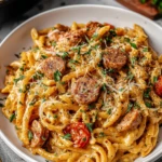 One Pot Creamy Cajun Sausage Pasta