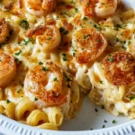 Shrimp Scampi Pasta Bake