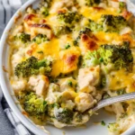 Keto Cheesy Crockpot Chicken and Broccoli Casserole