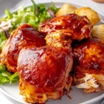 Slow Cooker BBQ Chicken Thighs