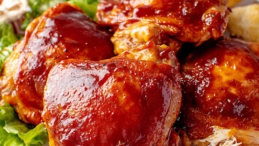 Slow Cooker BBQ Chicken Thighs