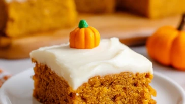 Pumpkin Bars with Cream Cheese Frosting