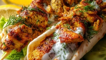 Chicken Shawarma with Yogurt Sauce