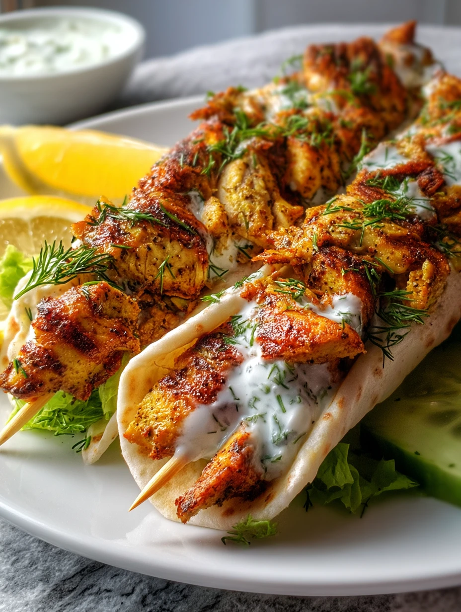 Chicken Shawarma with Yogurt Sauce