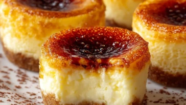 Mini Creme Brulee Cheesecakes