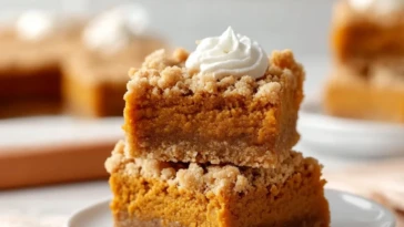 Moist Greek Yogurt Pumpkin Bars
