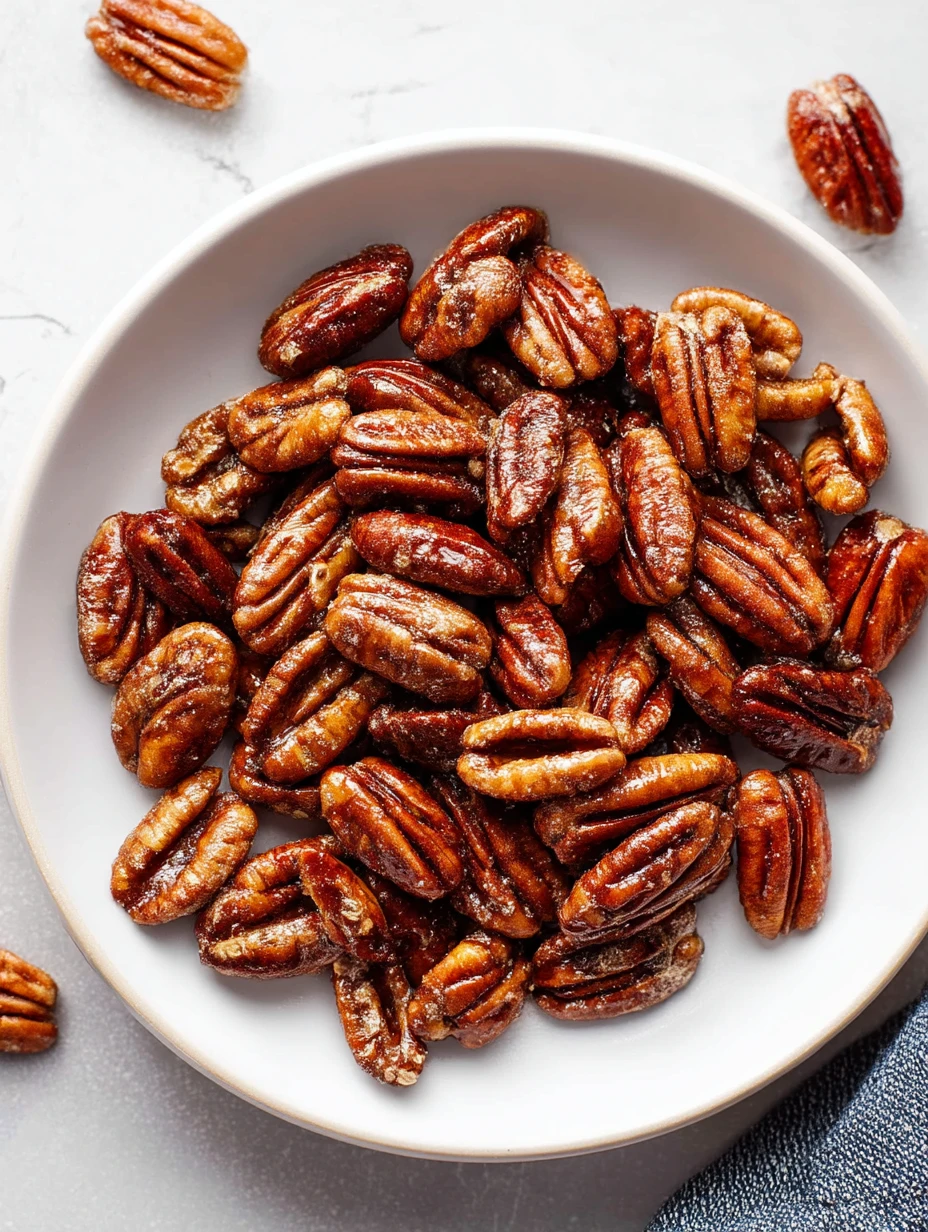 Easy Maple Candied Pecans