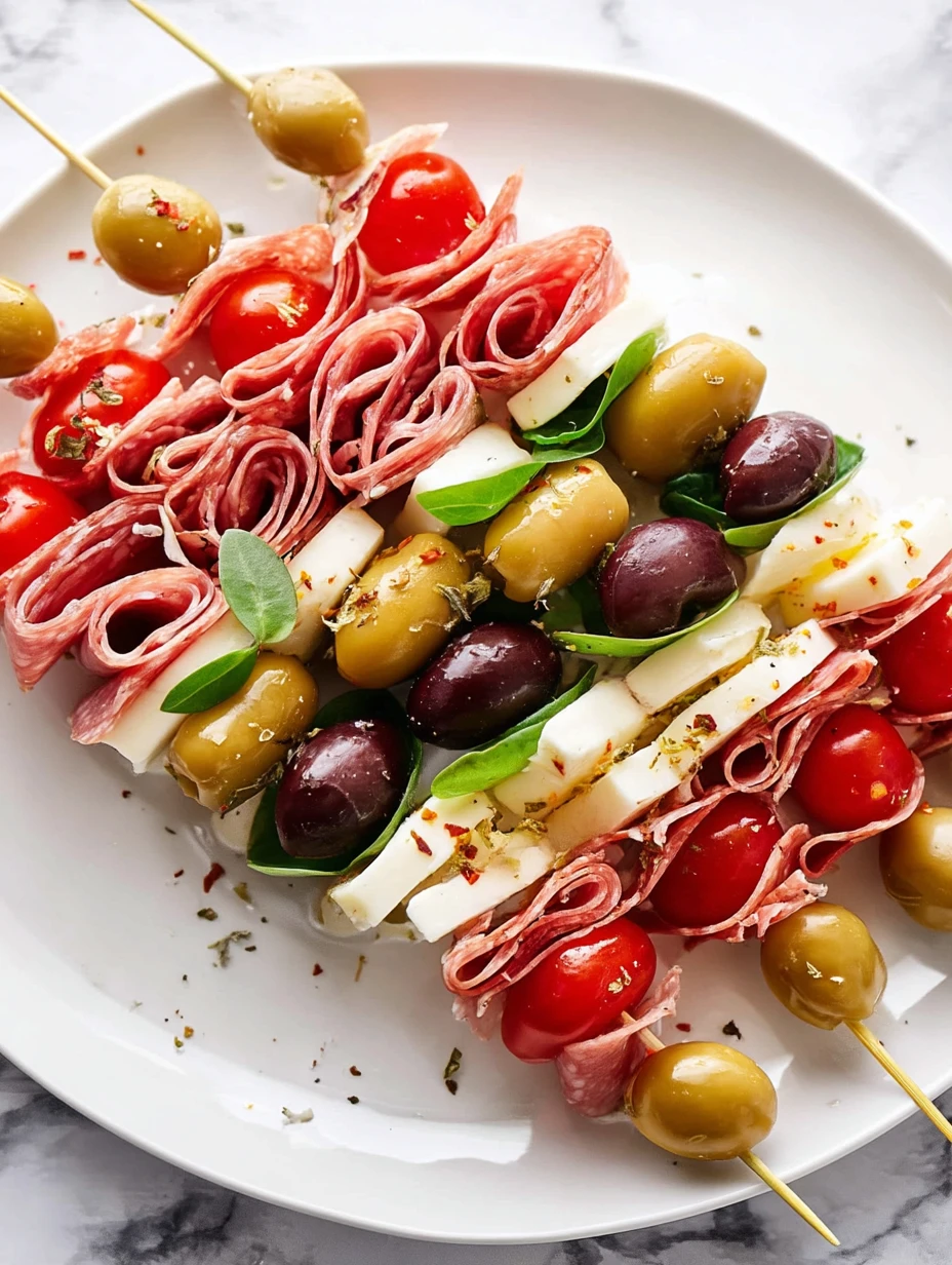 Antipasto Skewers Appetizer