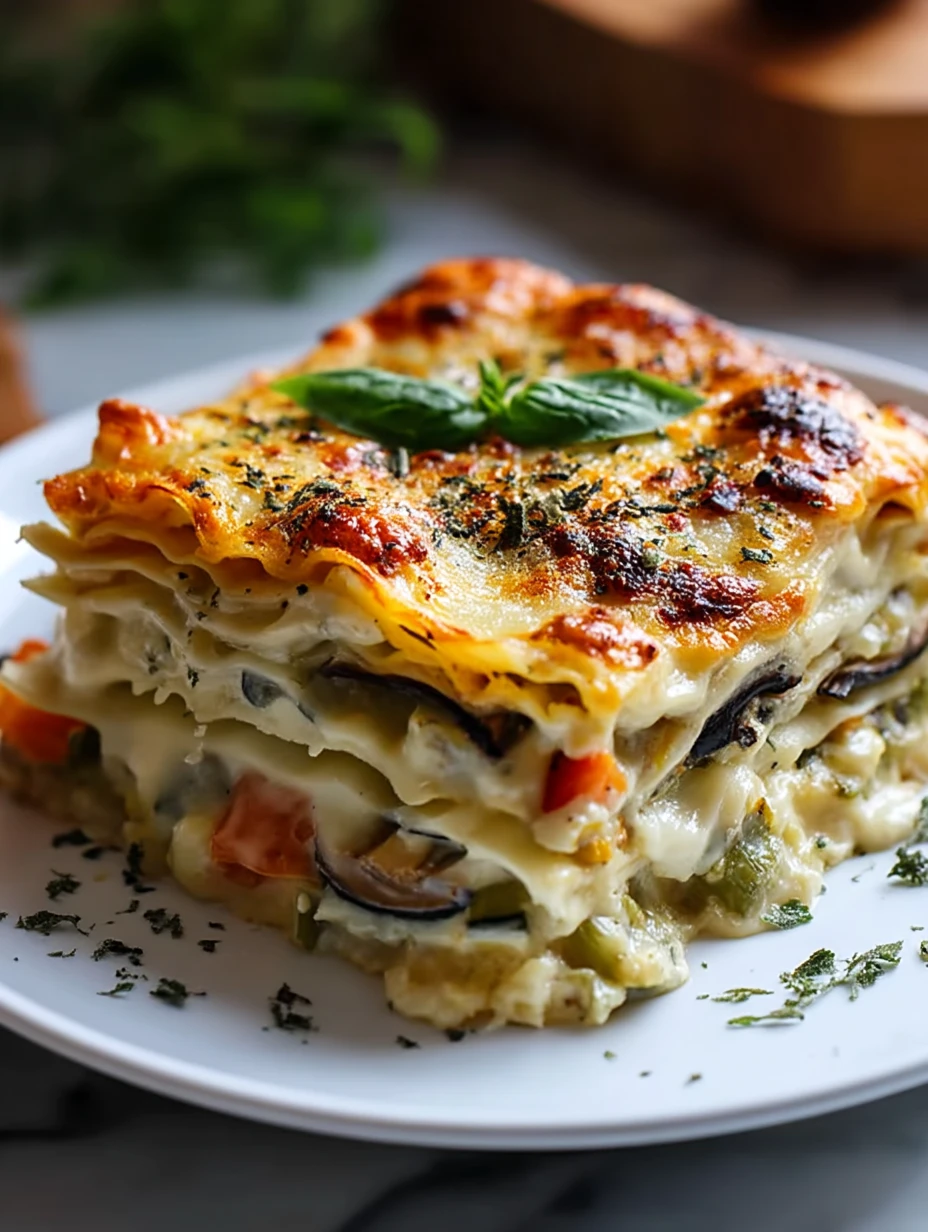 Loaded Veggie White Lasagna