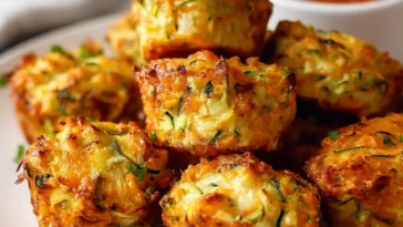 Baked Sweet Potato Zucchini Tots