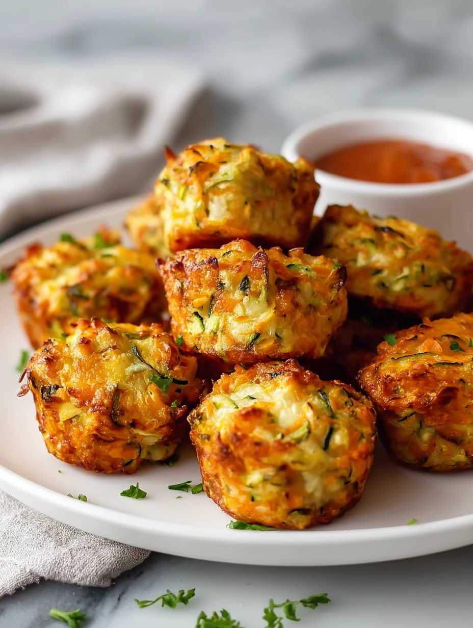 Baked Sweet Potato Zucchini Tots