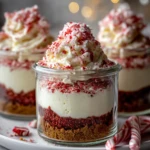 Candy Cane Cheesecake Parfaits