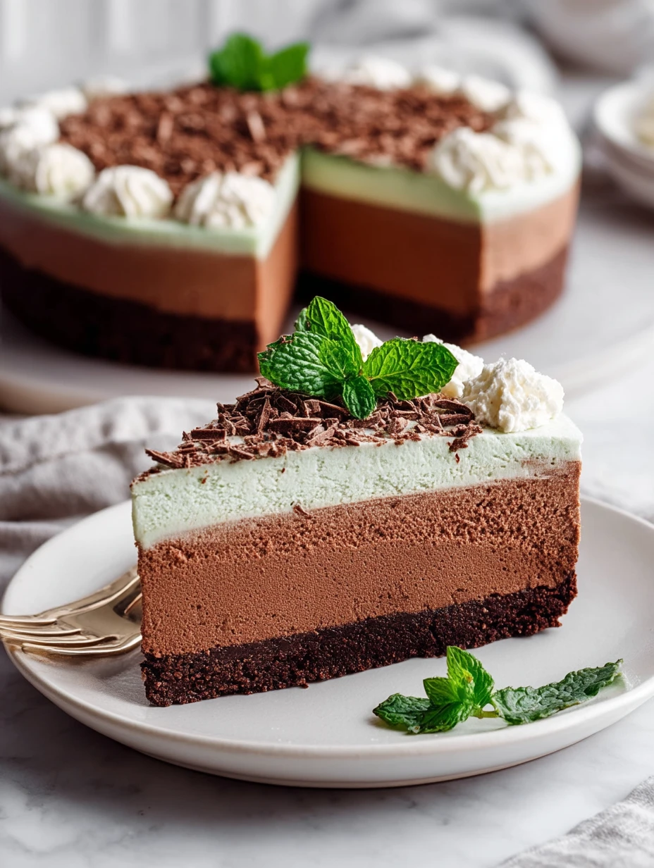 Mint Chocolate Mousse Cake
