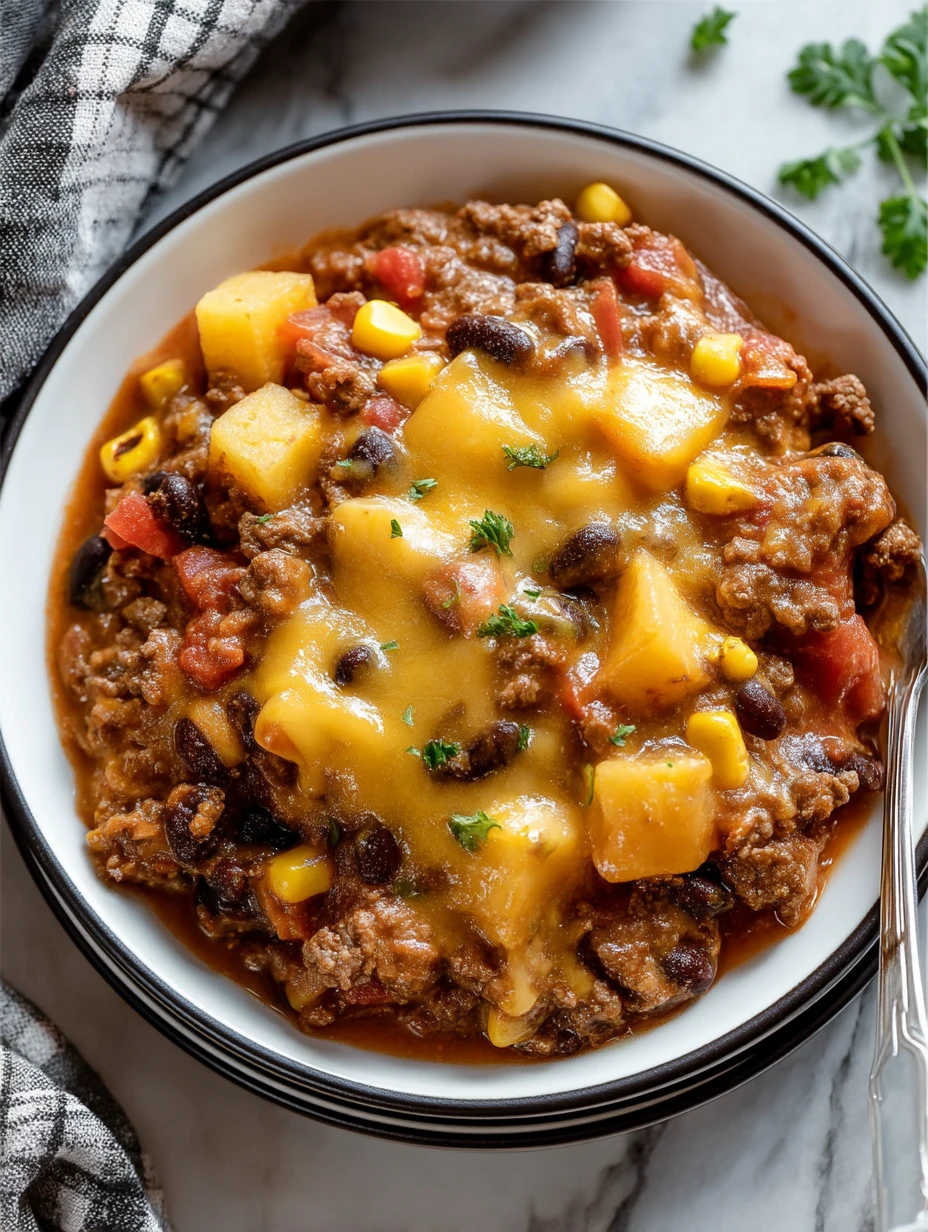 Slow Cooker Cowboy Casserole