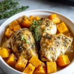 Crockpot Maple Dijon Chicken With Butternut Squash