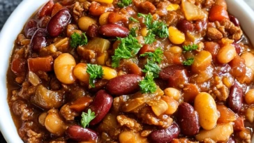 Hearty Slow Cooker Cowboy Beans