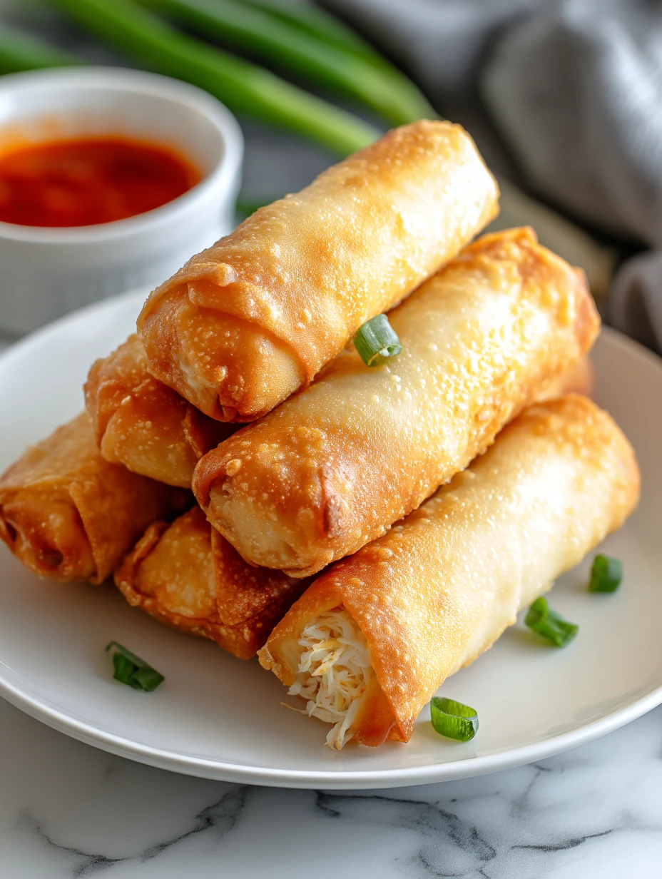 Crab Rangoon Egg Rolls