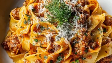 Creamy Calabrian Chili Pappardelle with Sausage & Fennel