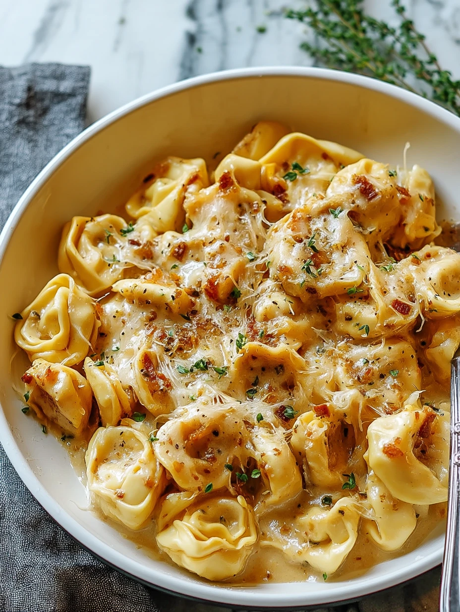 Creamy French Onion Tortellini