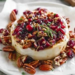 Easy Cranberry Pecan Baked Brie