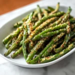 Crispy Parmesan Roasted Green Beans
