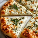 Cheesy Basil and Garlic Pizza