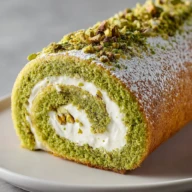 Pistachio Roll Cake