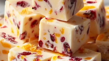 Easy Cranberry Orange Fudge