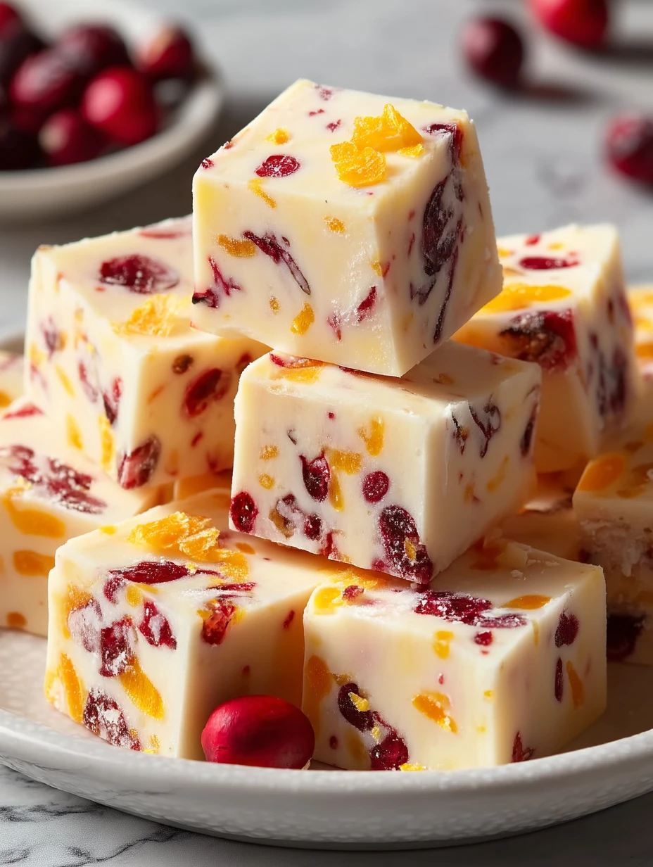 Easy Cranberry Orange Fudge
