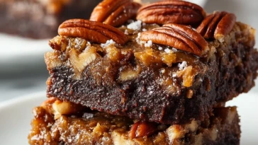 Easy Pecan Pie Brownies