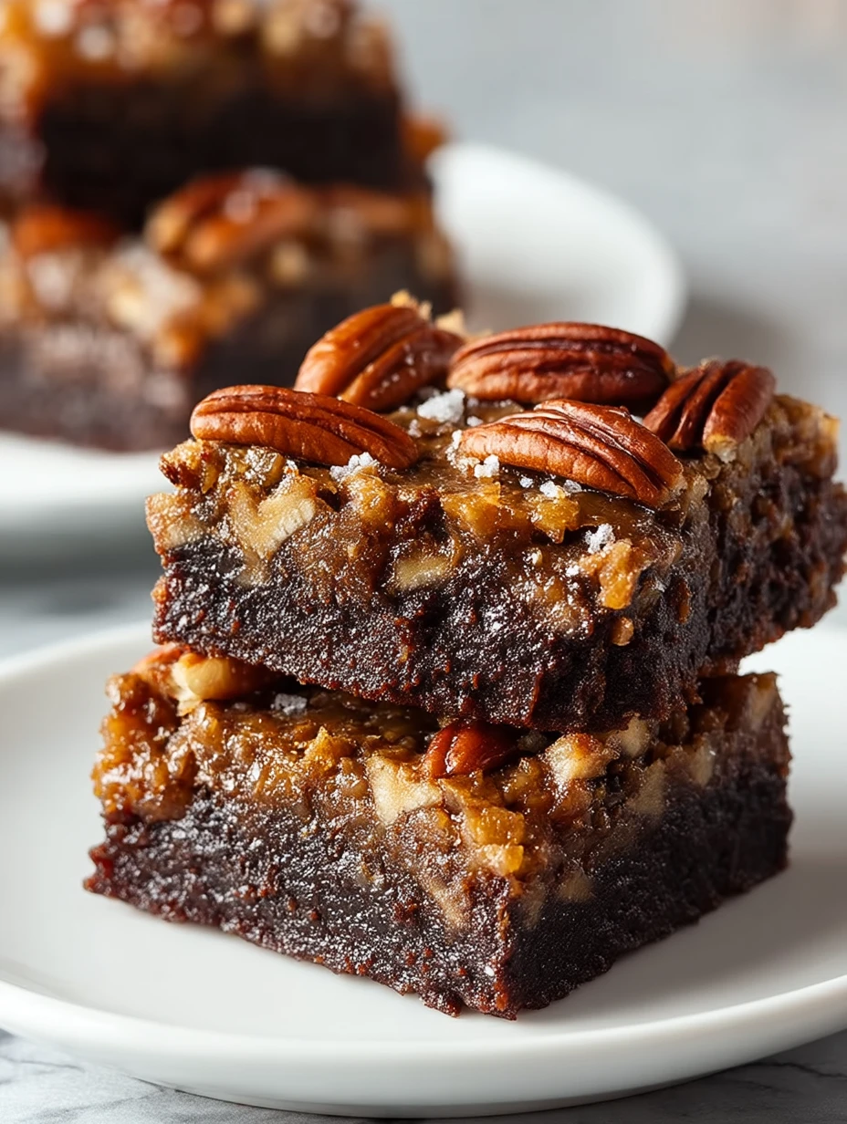 Easy Pecan Pie Brownies