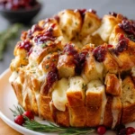 Pull-Apart Sourdough Brie and Cranberry Bread