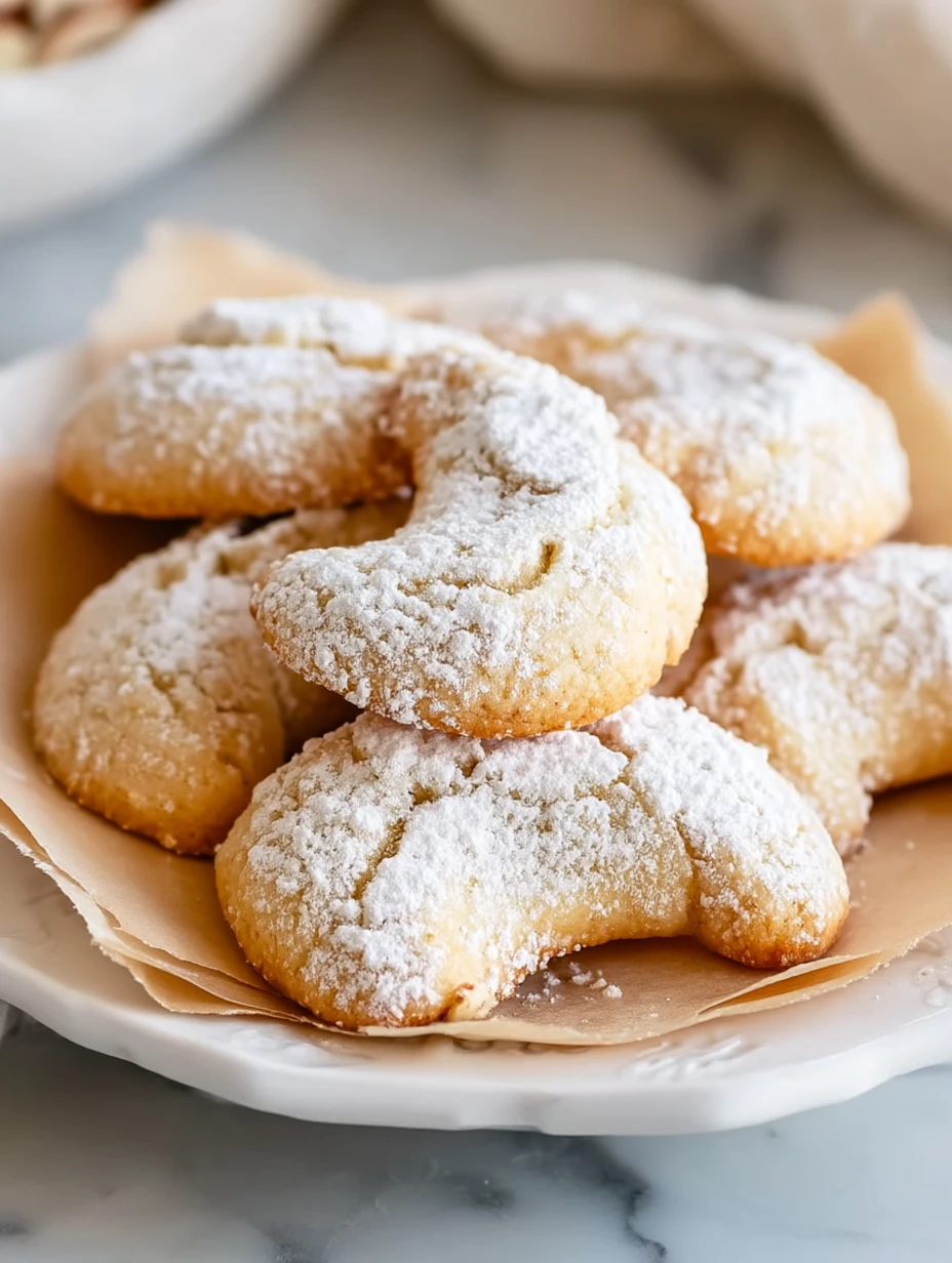 Almond Crescent Cookies