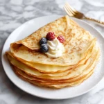 Eggnog Crêpes