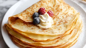 Eggnog Crêpes