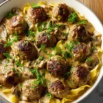 Homemade Meatball Stroganoff