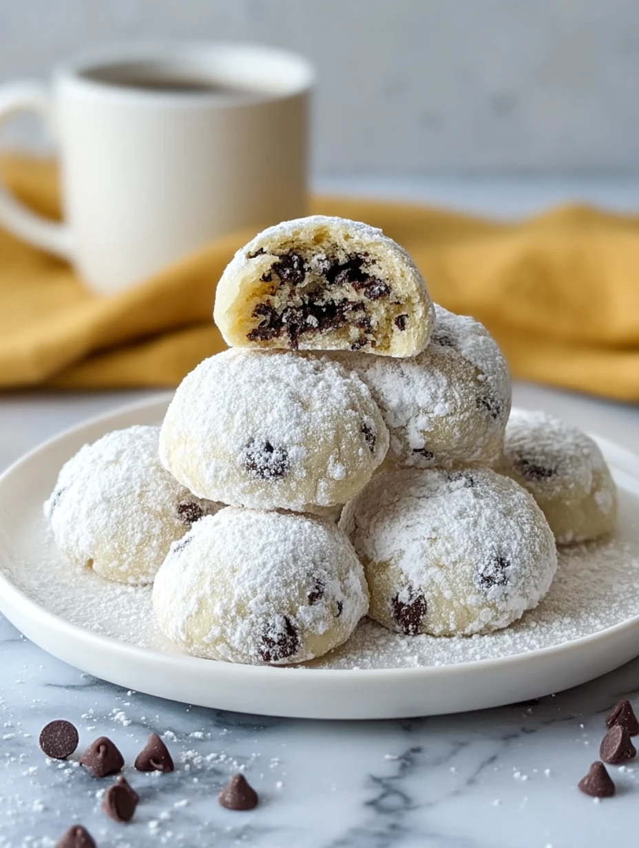 Chocolate Chip Snowball Cookies