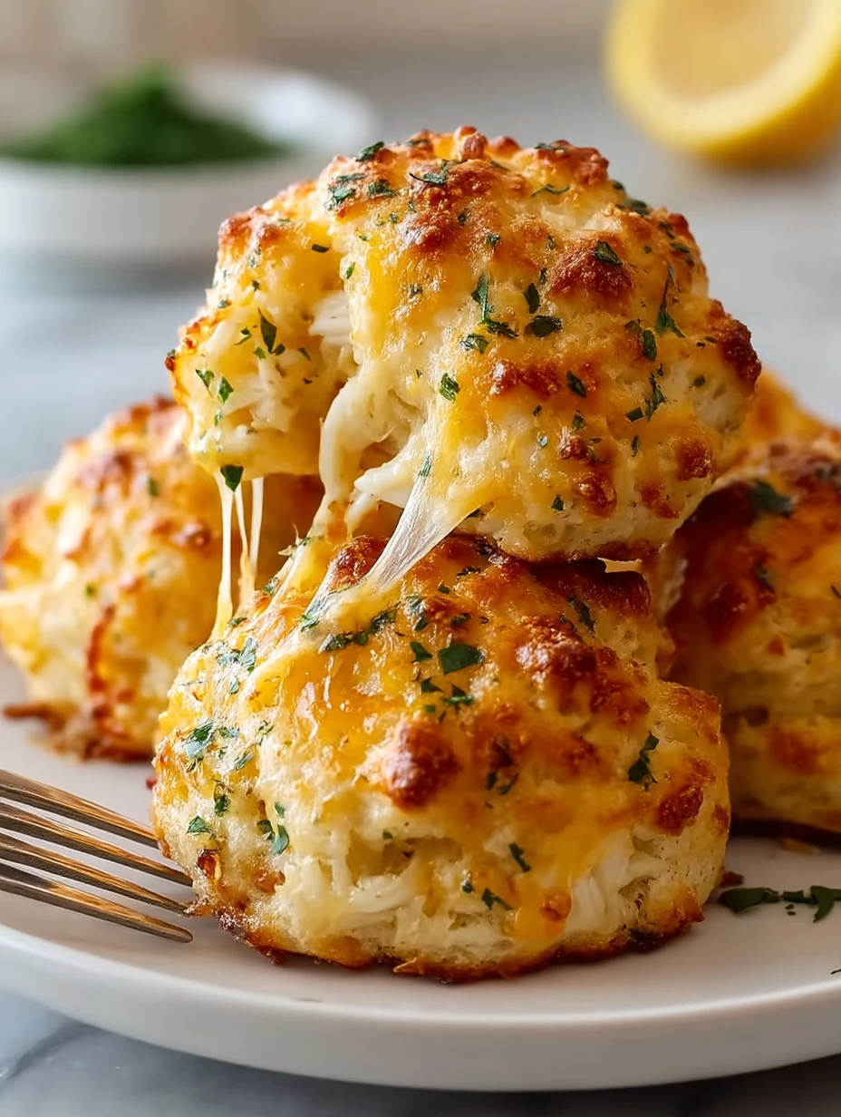 Crab Stuffed Cheddar Biscuits