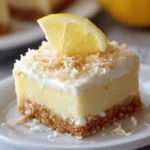 No-Bake Lemon Coconut Cheesecake Bars