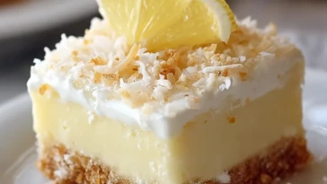 No-Bake Lemon Coconut Cheesecake Bars