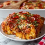 Chopped Biscuit Pizza Casserole