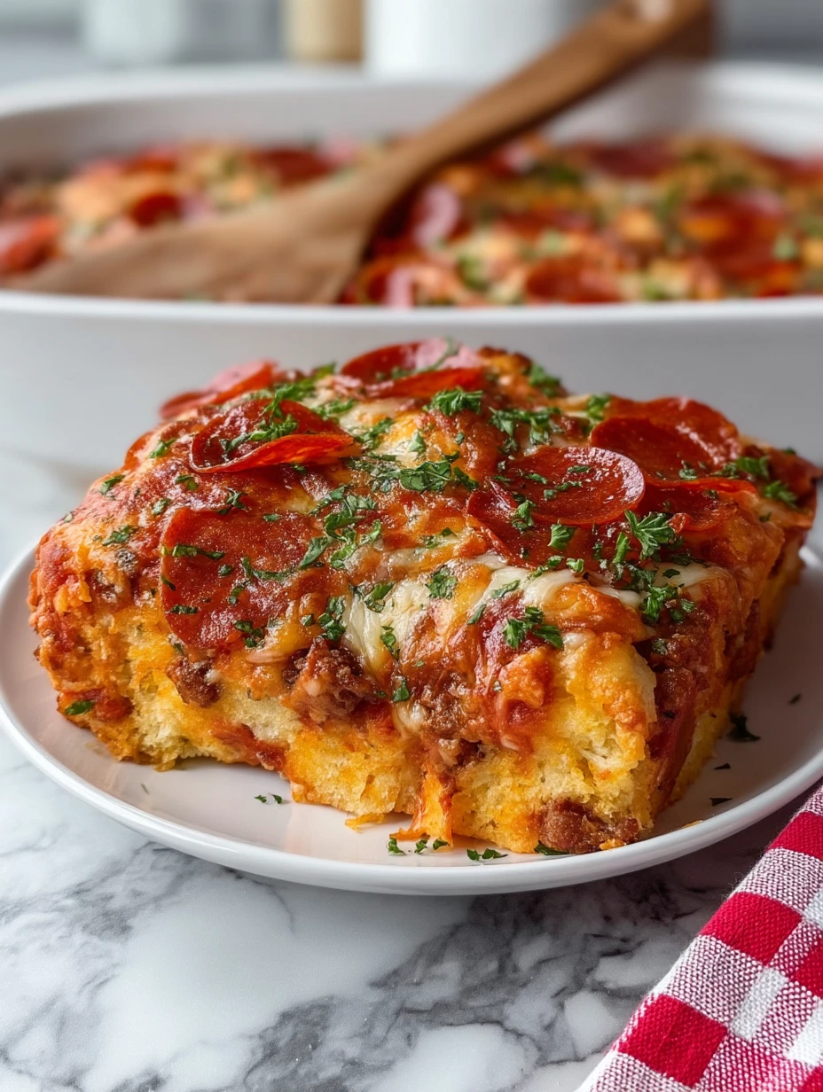 Chopped Biscuit Pizza Casserole
