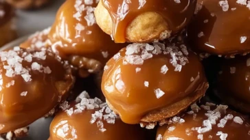 No-Bake Salted Caramel Pretzel Bites
